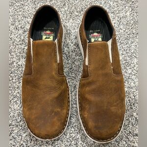 Irish Setter Men's Brown Leather Slip-On Shoes Safety Toe size 11